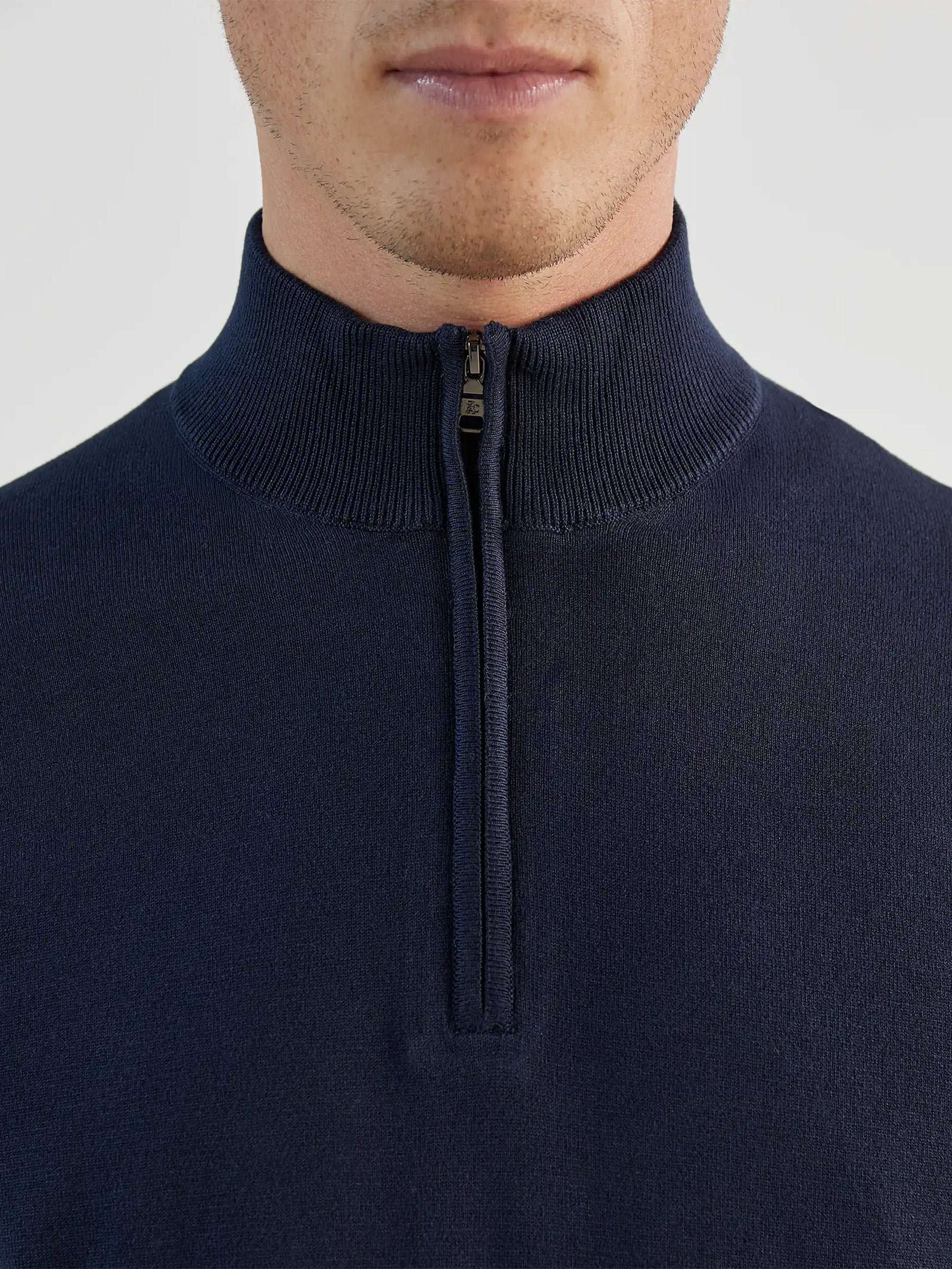 Pull col zip marine