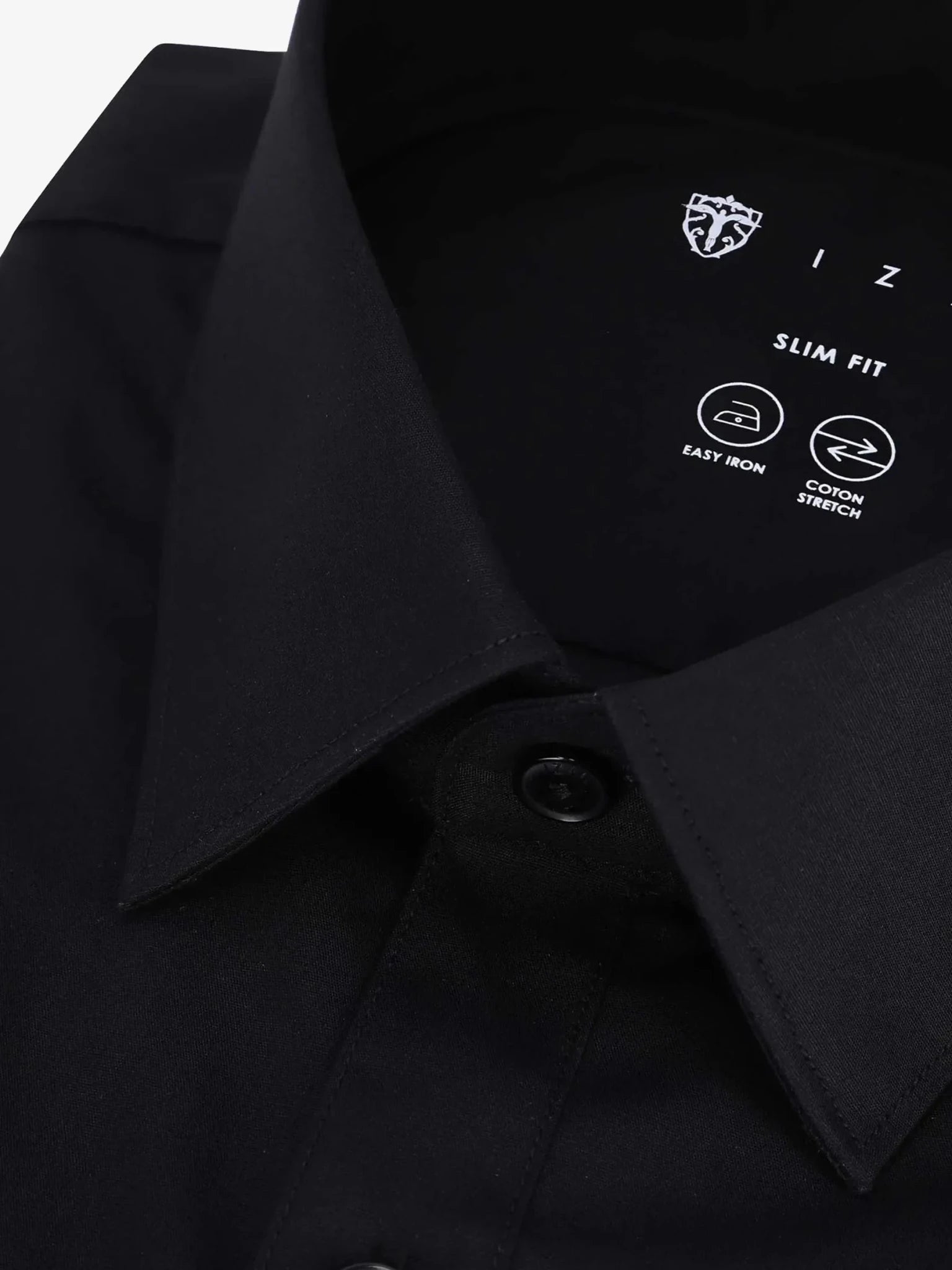Chemise ville unie noire