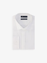 Chemise en satin de coton blanche