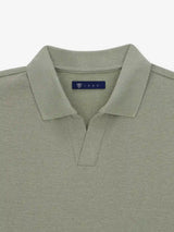 Polo col ouvert kaki - IZAC