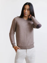 Taupe V-neck sweater