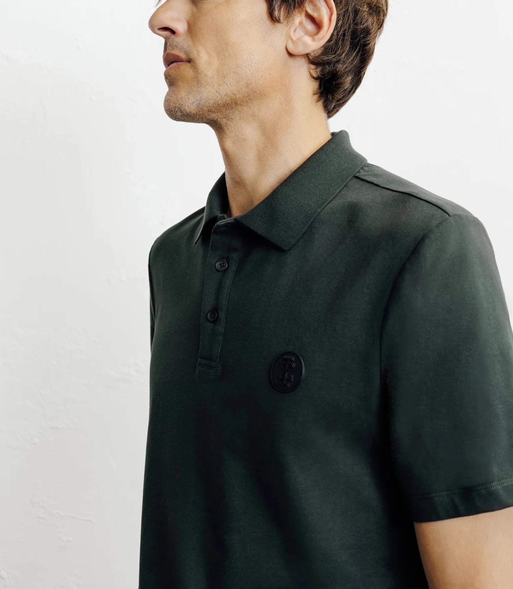 Polo boutonné kaki - IZAC