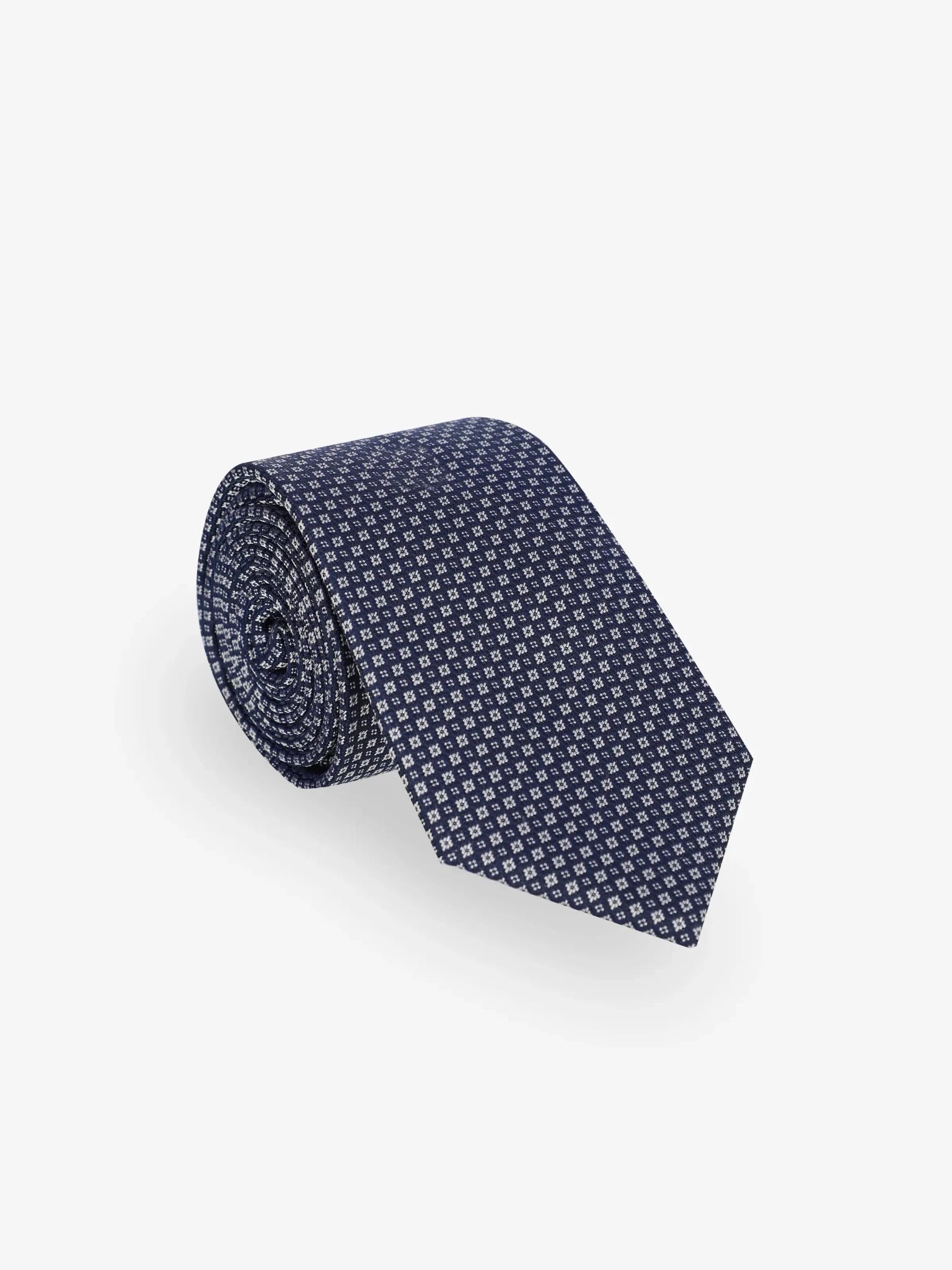 Navy blue fancy tie