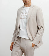 Veste ville en maille 2 boutons beige