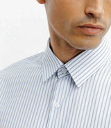 Chemise casual à rayures ciel