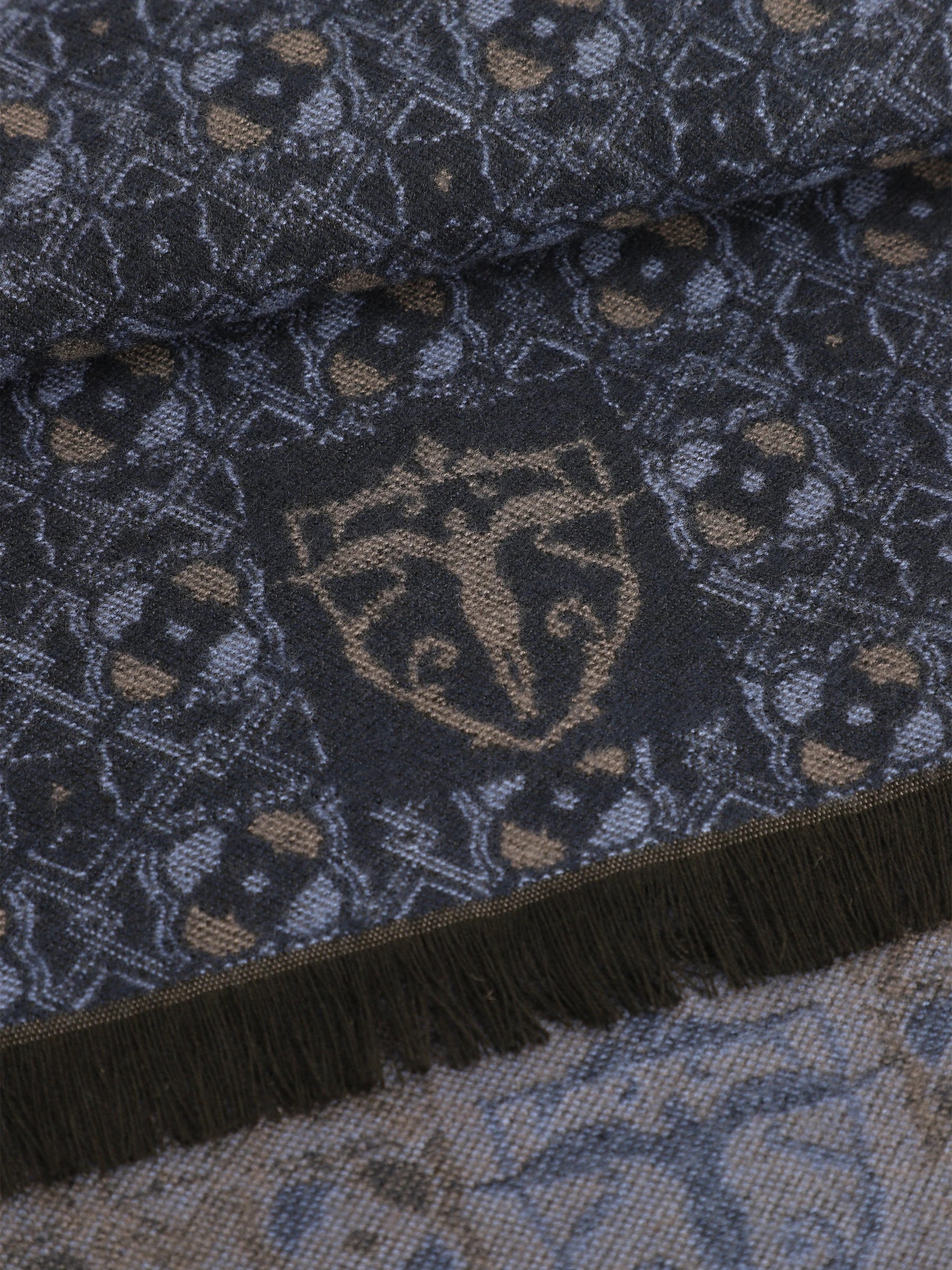 Navy blue fancy scarf
