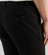Pantalon casual élastiqué noir