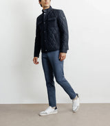 Blouson col chemise marine