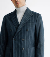 Costume croisé fantaisie bleu - IZAC