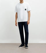 T-shirt oversize col rond blanc