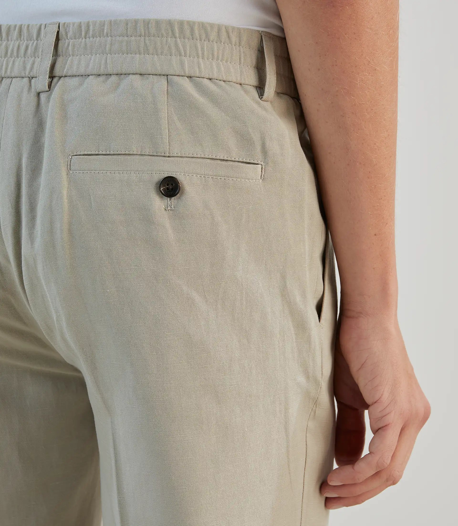 Pantalon casual avec cordon de serrage mastic - IZAC