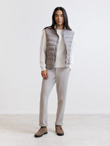 Doudoune sans manches taupe
