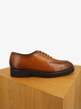 Richelieu en cuir marron - IZAC
