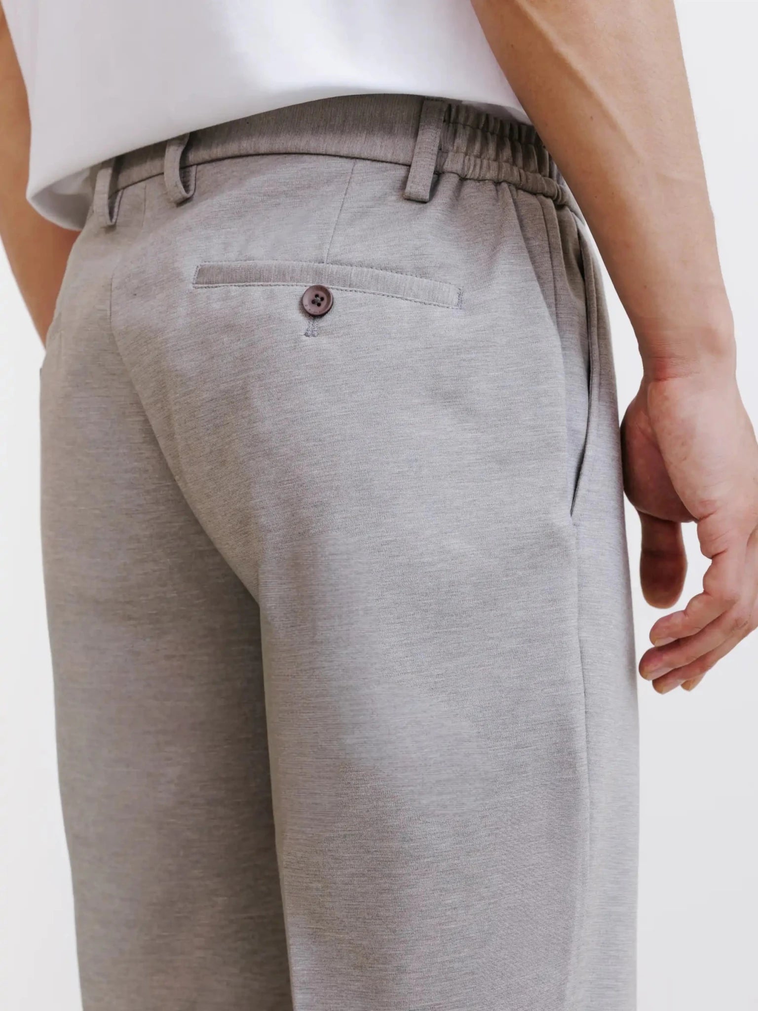 Pantalon en maille taupe - IZAC
