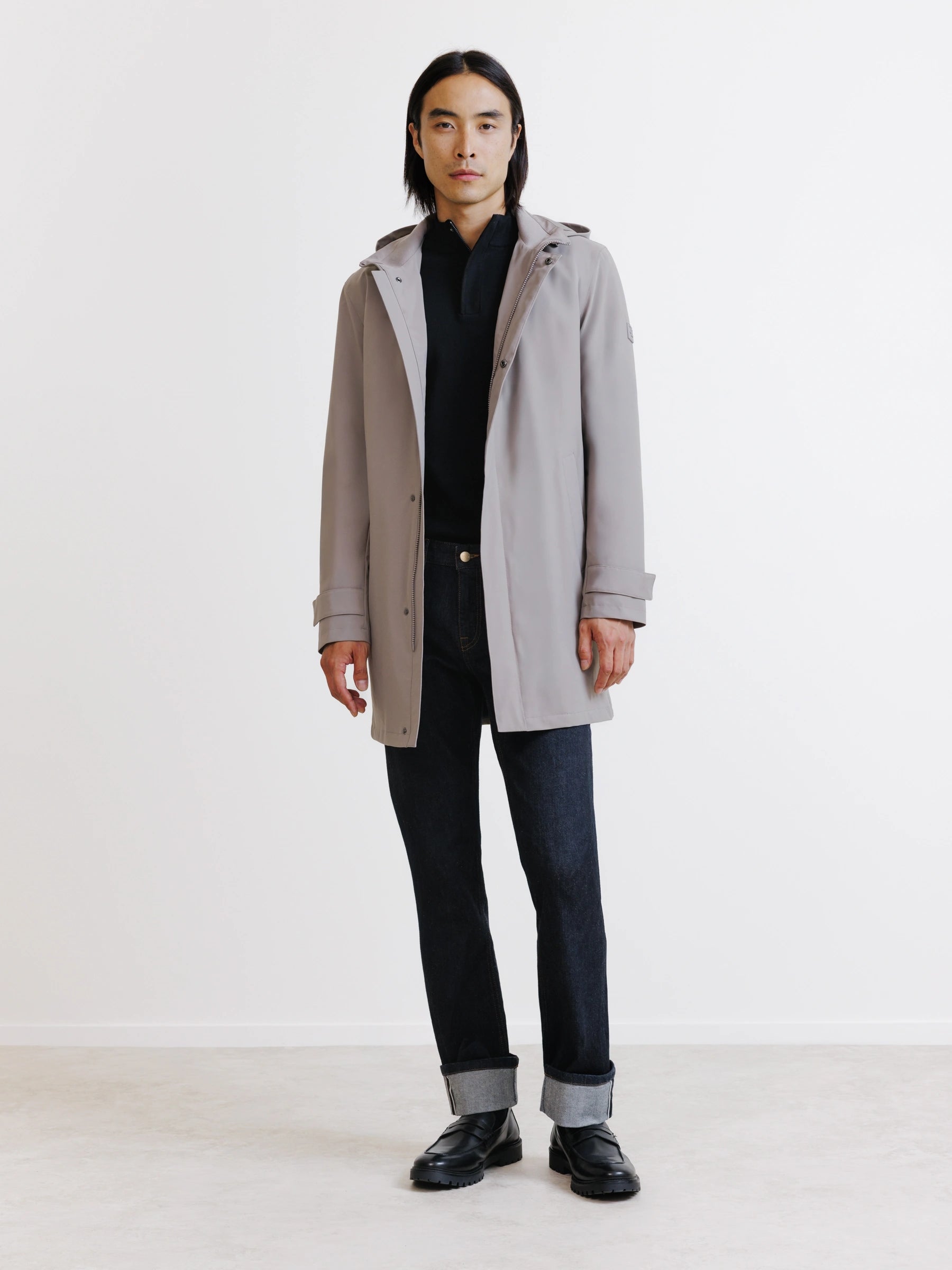 Taupe light parka