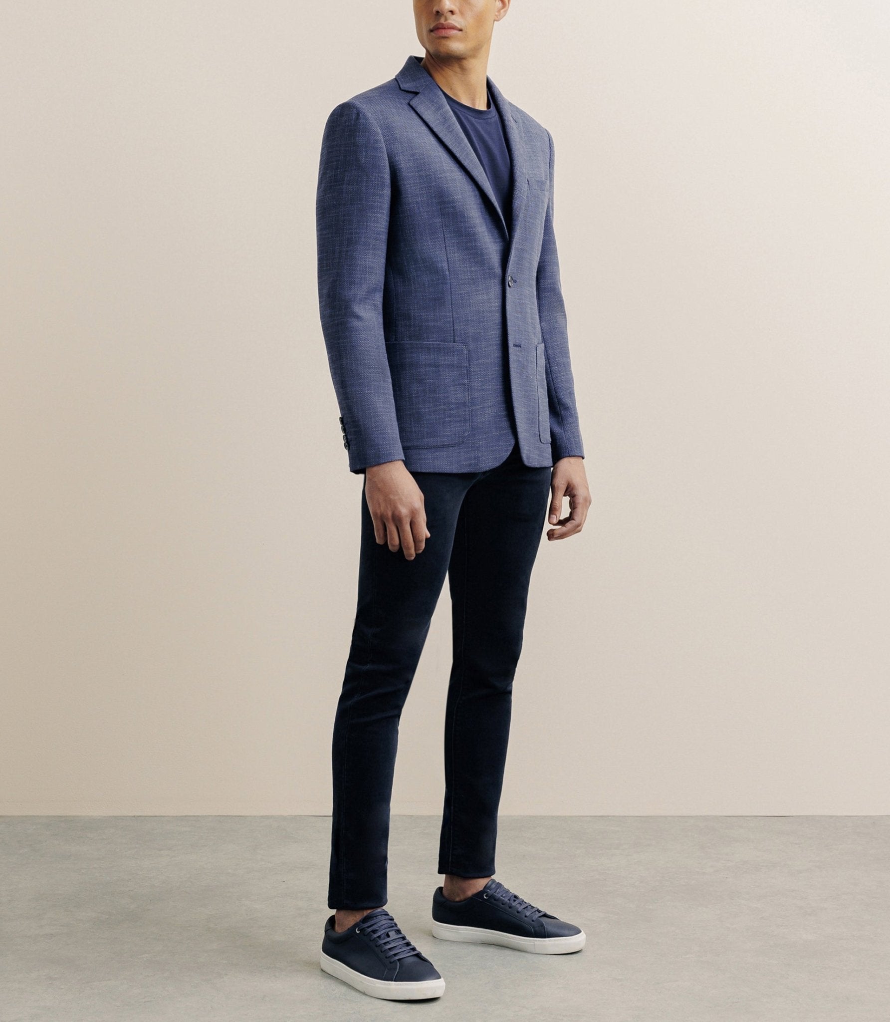 Casual jacket 2 blue buttons