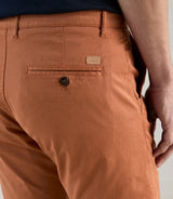 orange chino Bermuda shorts
