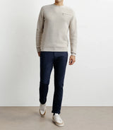 Beige round-neck sweater