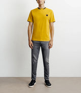 T-shirt col teddy jaune
