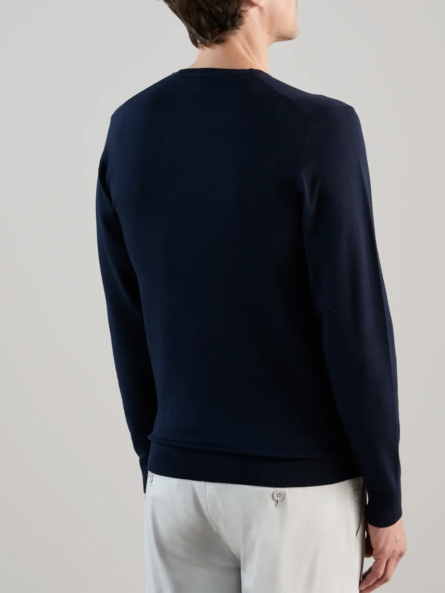 Pull col V marine - IZAC