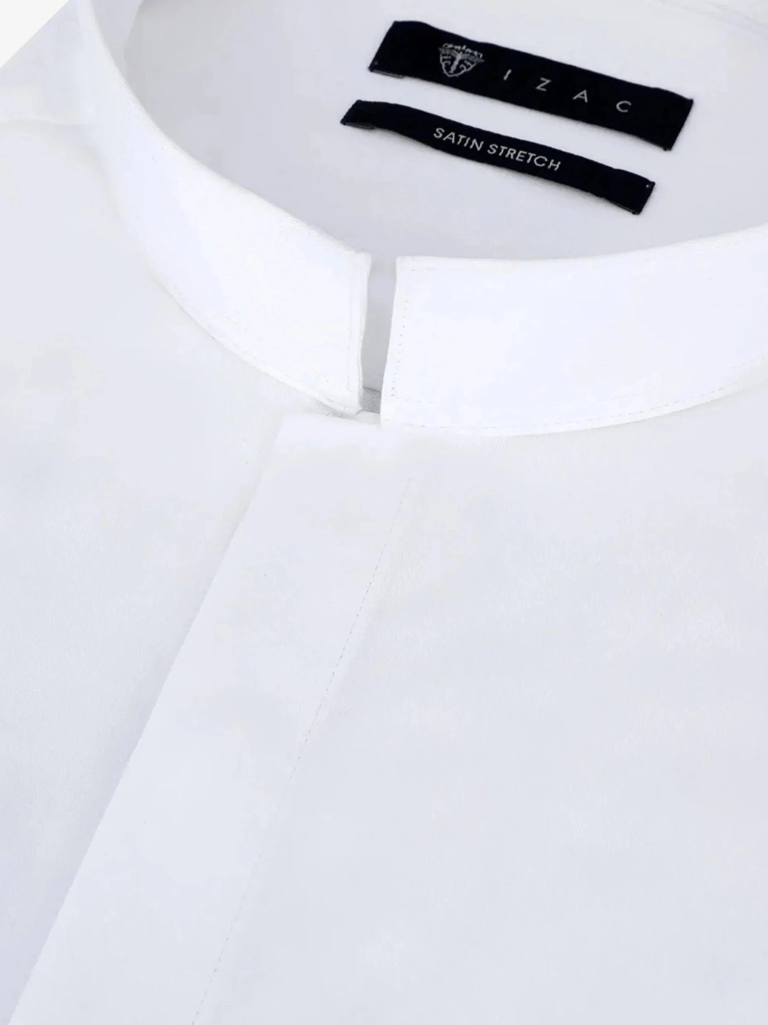 Chemise en satin de coton blanche - IZAC