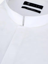 white cotton satin shirt