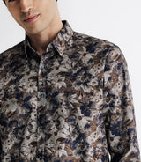 Chemise imprimée grise - IZAC