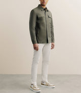 Veste casual 100% coton kaki