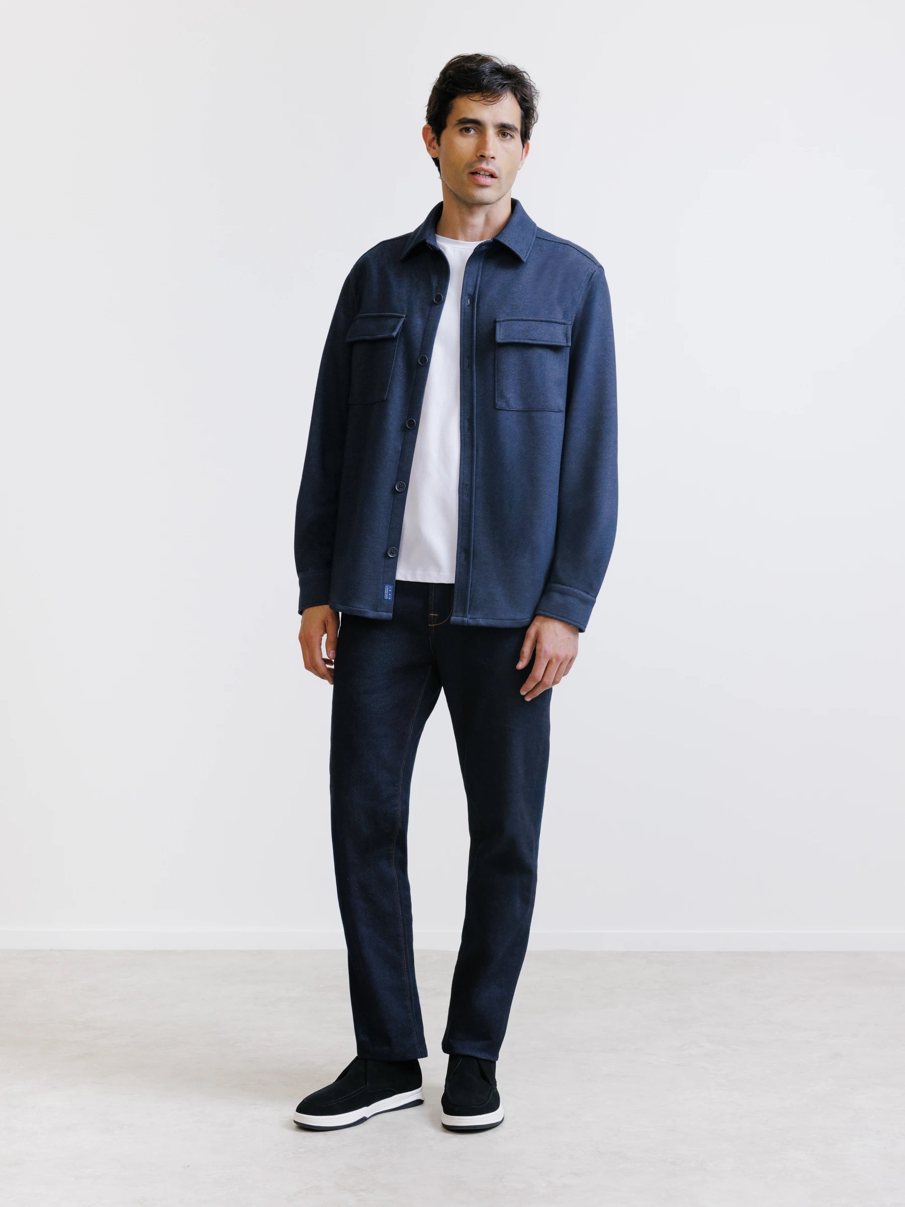Surchemise casual marine