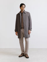 Taupe raincoat