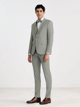 Light green 2 buttons suit