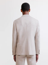 Beige knit city jacket