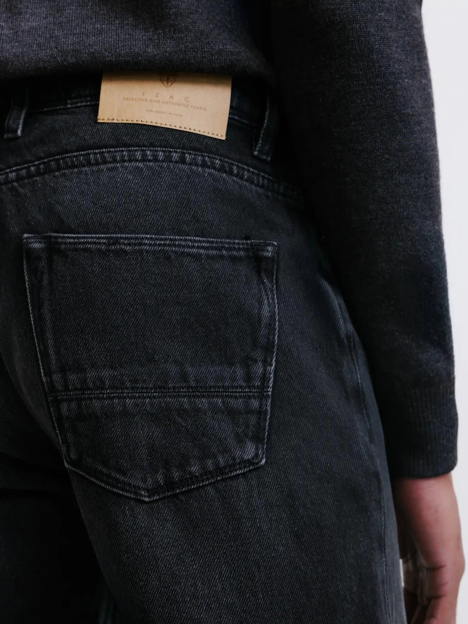 Jean 5 poches regular noir - IZAC