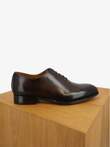 Richelieu en cuir marron foncé