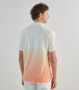 Polo à manches courtes tie and dye orange - IZAC