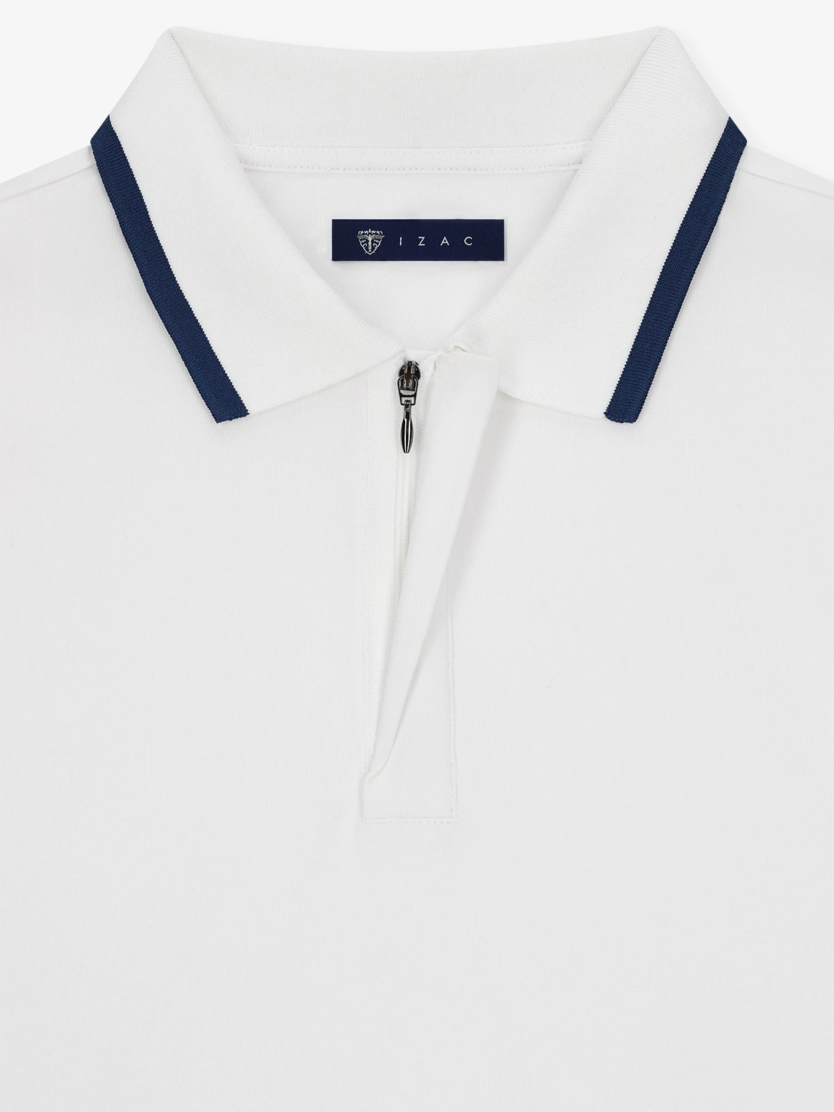 Polo en jersey blanc - IZAC
