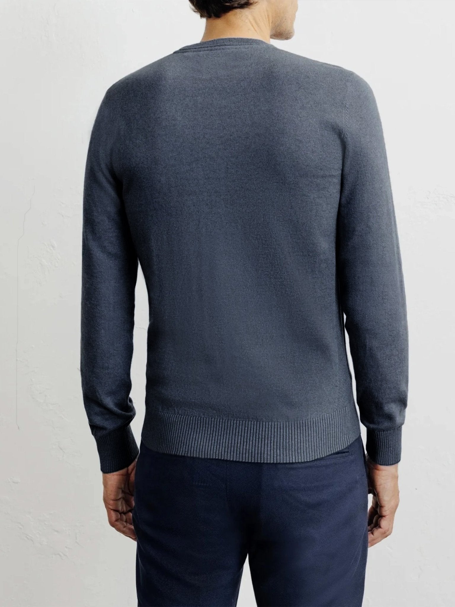 Pull col rond indigo - IZAC