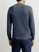 Indigo crew neck jumper