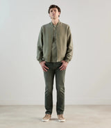 Blouson col teddy kaki