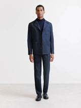 Veste ville en flanelle marine - IZAC