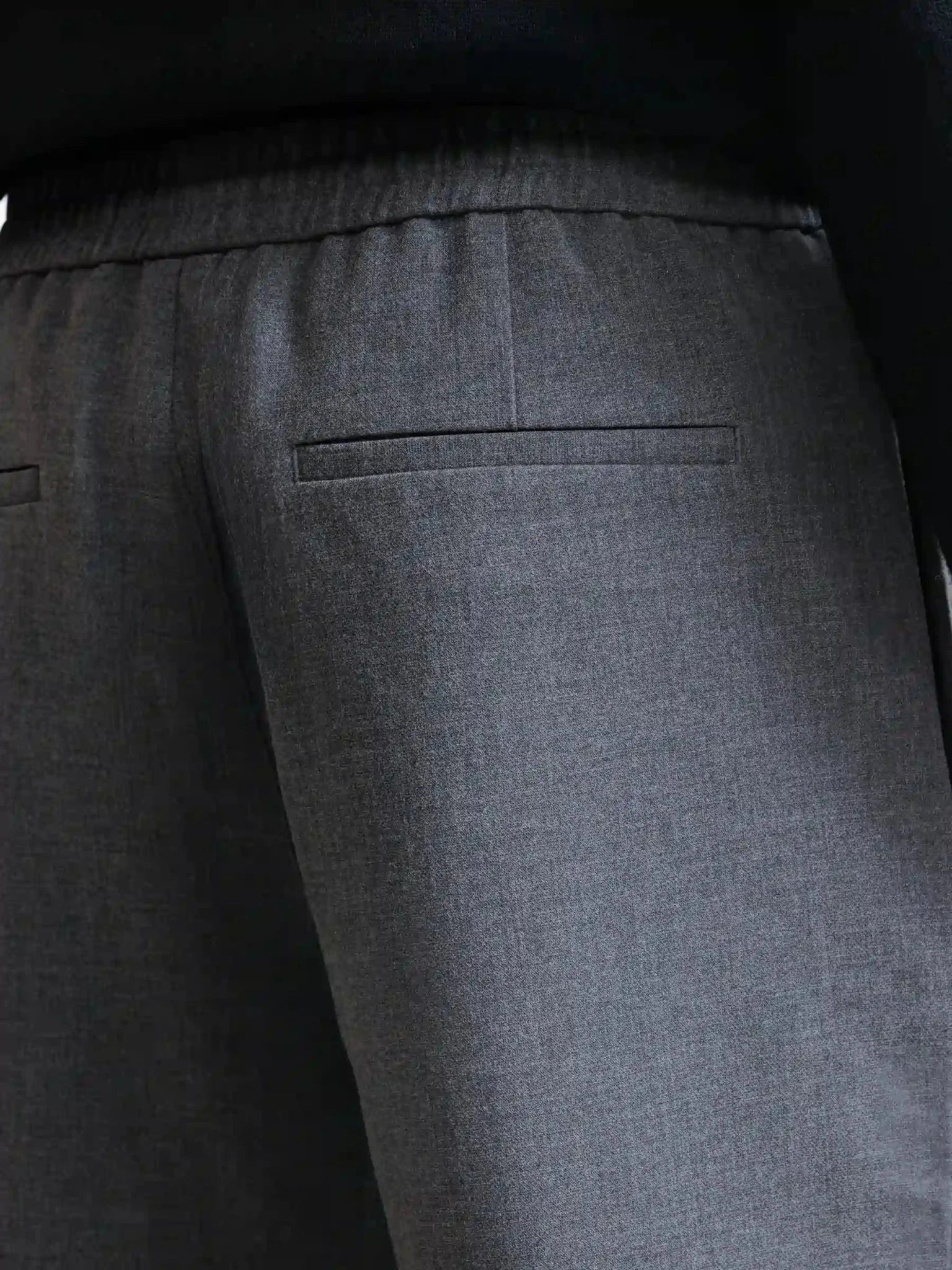 Pantalon à taille élastiquée anthracite - IZAC
