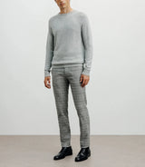 Chine grey wool sweater