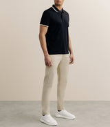 Polo zip noir - IZAC