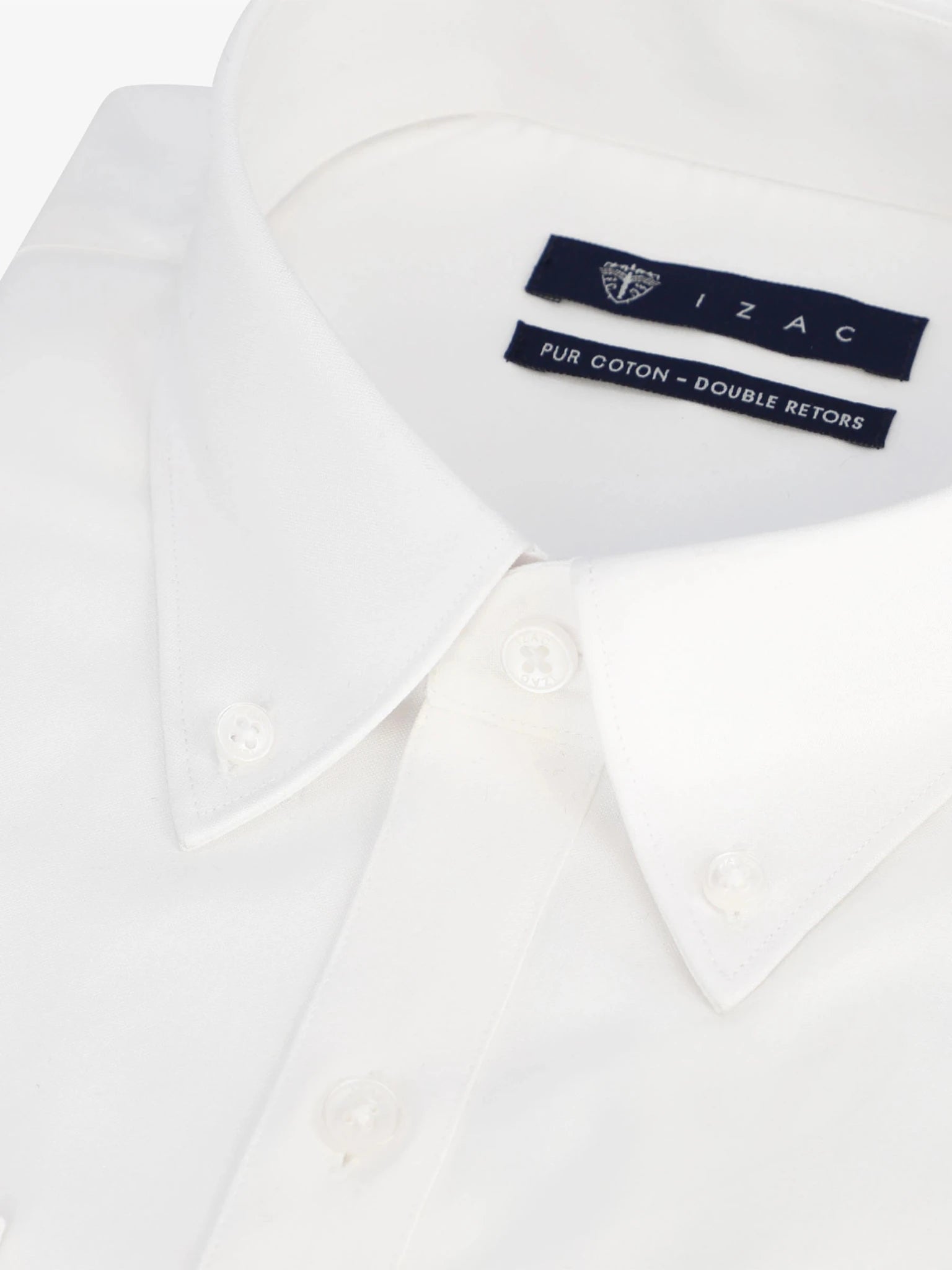 Chemise col américain blanche - IZAC