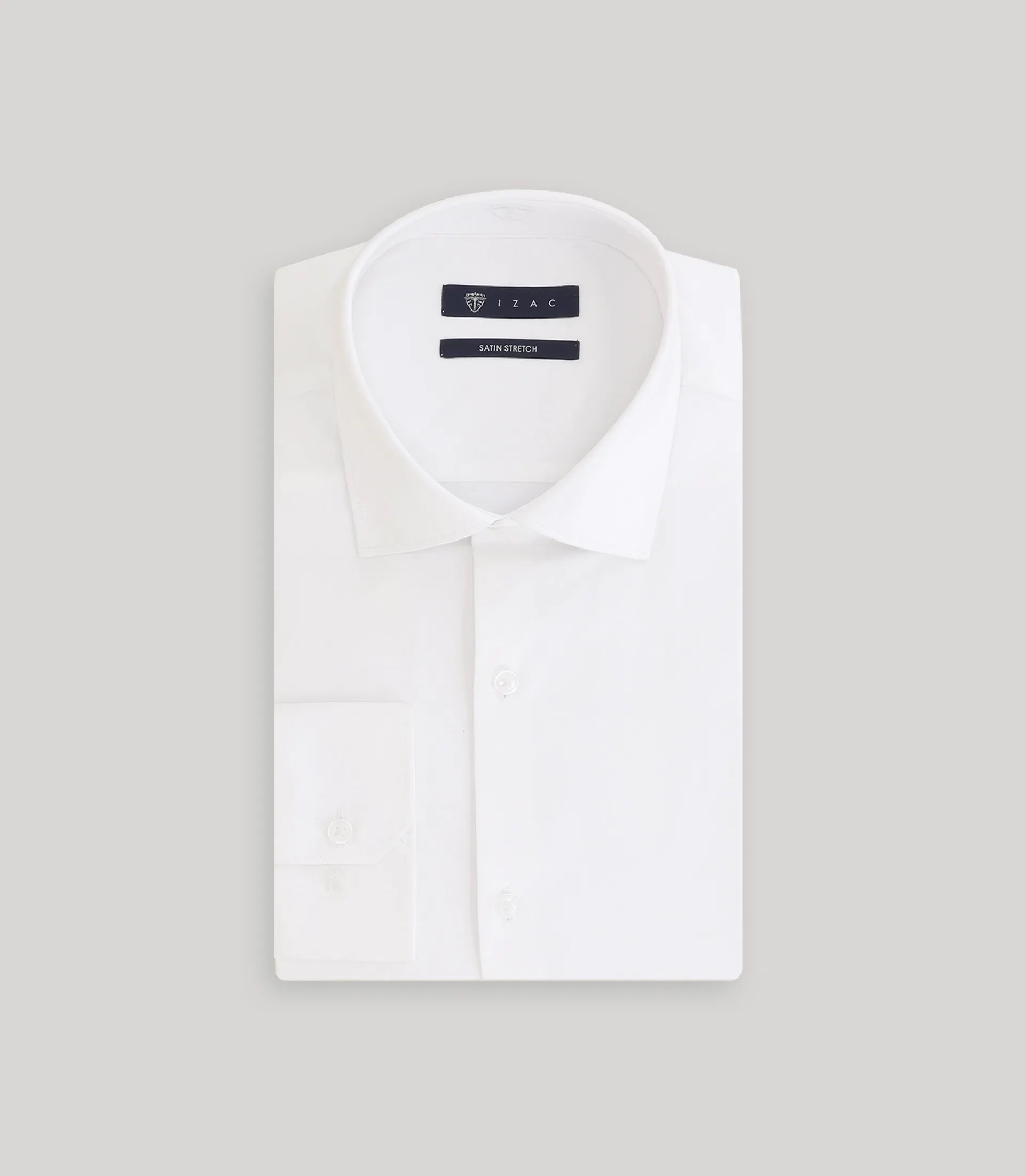 Chemise en satin de coton écru - IZAC