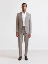 Beige 2-button suit