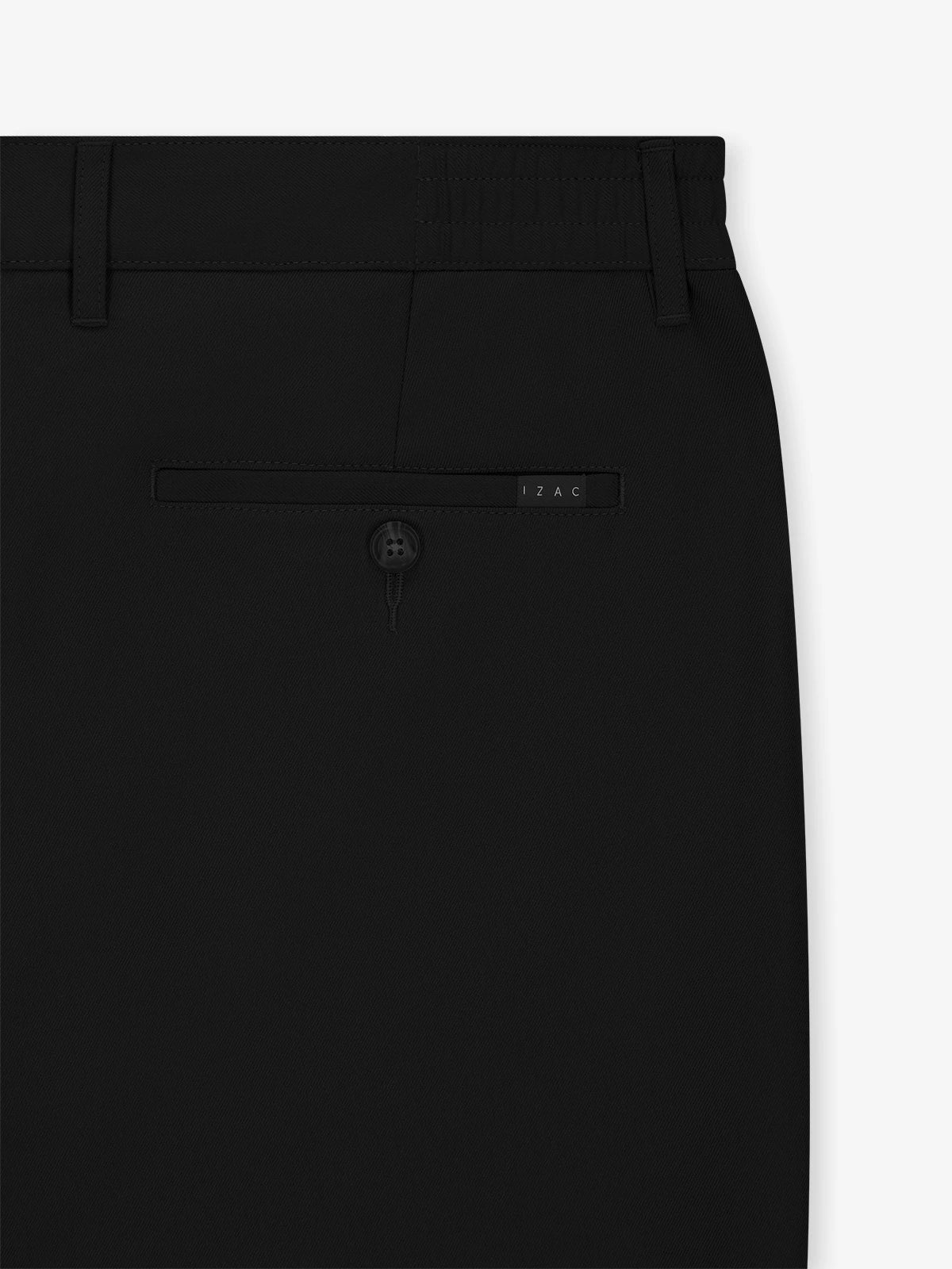 Black elasticated waist trousers