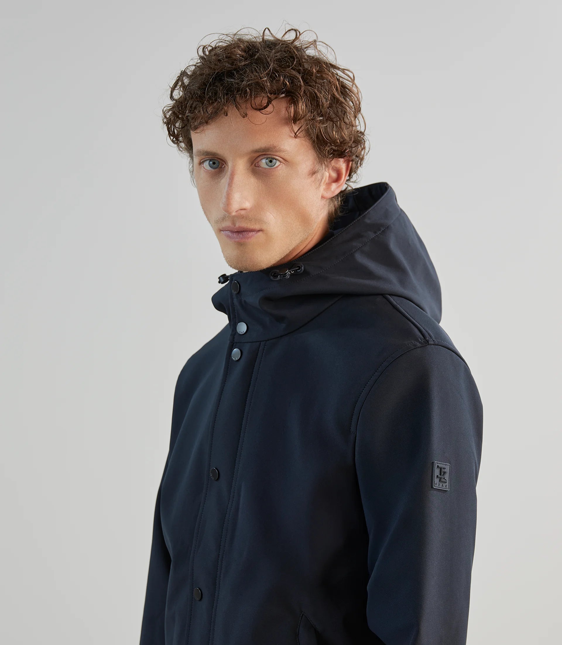 Blouson à capuche marine - IZAC