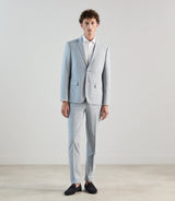 Two-button sky blue suit