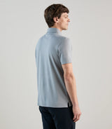 Polo piqué bleu gris clair - IZAC